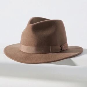 Uniqlo Ines de la Fressange Brown Wool Fedora Hat One Size